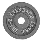 CAP 25 lb Gray Cast Iron Olympic Plate