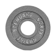 CAP 2.5 lb Gray Cast Iron Olympic Plate