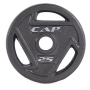 CAP 25 lb Black Olympic Grip Plate