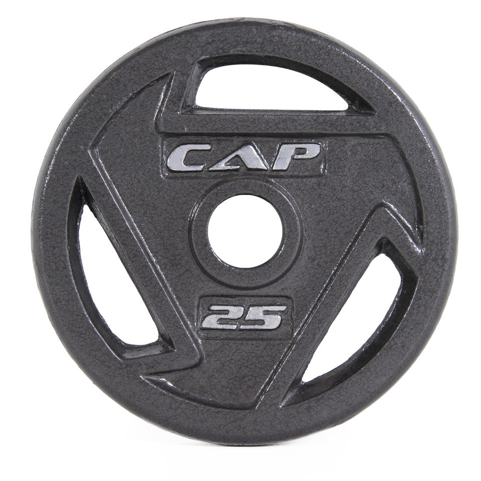 CAP 25 lb Black Olympic Grip Plate