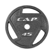 CAP 45 lb Black Olympic Grip Plate