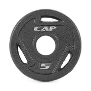 CAP 5 lb Black Olympic Grip Plate