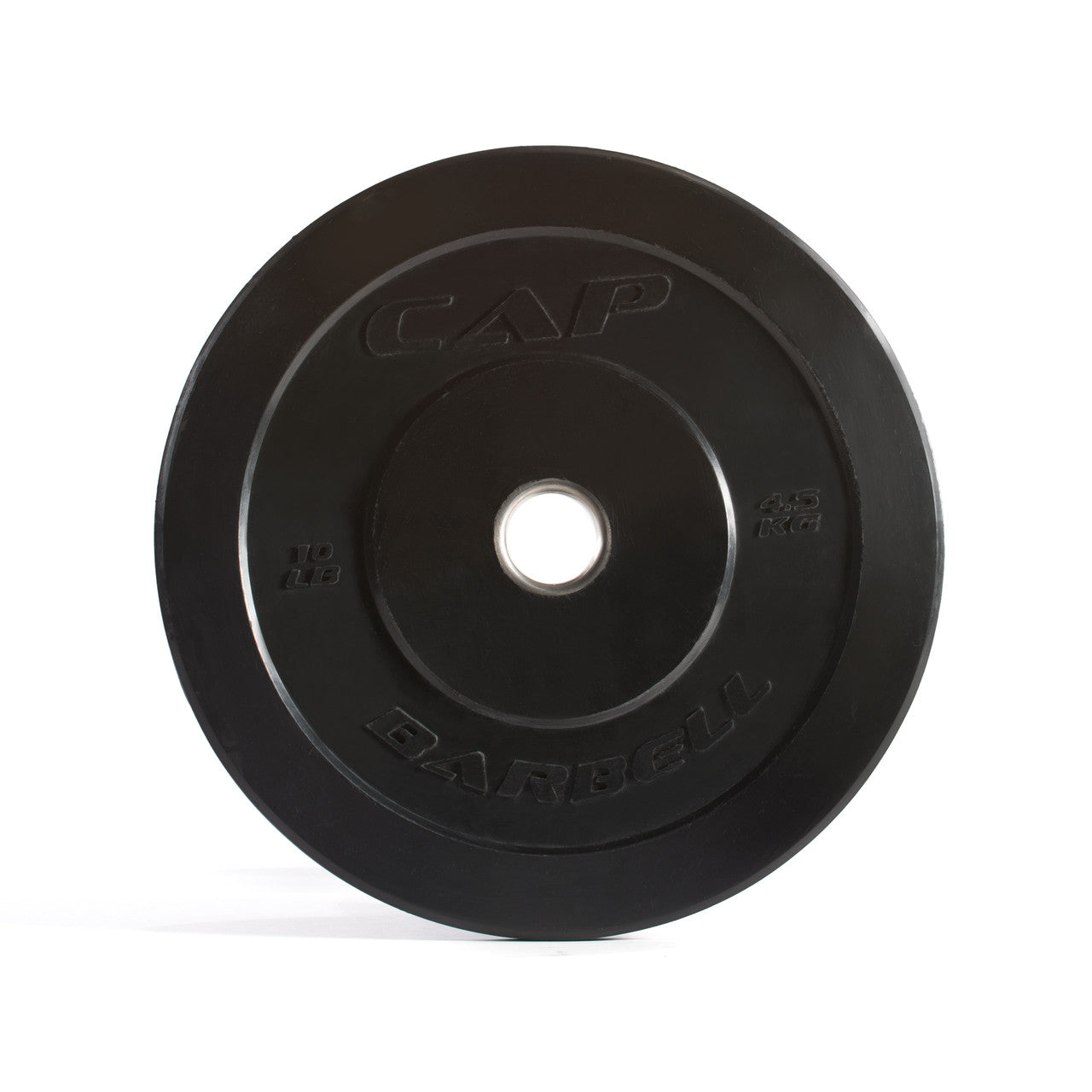 CAP 10 lb Black, Solid Rubber Olympic Bumper Plate