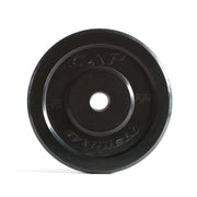 CAP 45 lb Black, Solid Rubber Olympic Bumper Plate