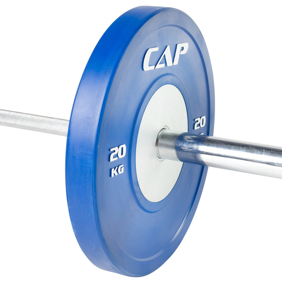 CAP 20 kg Olympic Rubber Bumper Plate with Steel Hub-BLUE