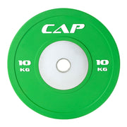 CAP 10 kg Olympic Rubber Bumper Plate with Steel Hub-GREEN