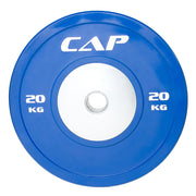 CAP 20 kg Olympic Rubber Bumper Plate with Steel Hub-BLUE