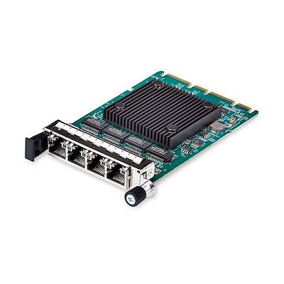 StarTech.com 4-Port RJ45 Gigabit OCP 3.0 Server Network Card W/Intel I350-AM4 SFF 4C+ Compatible Multi-Speed Ethernet PCIe 3.0 LAN Transformer NIC W/P