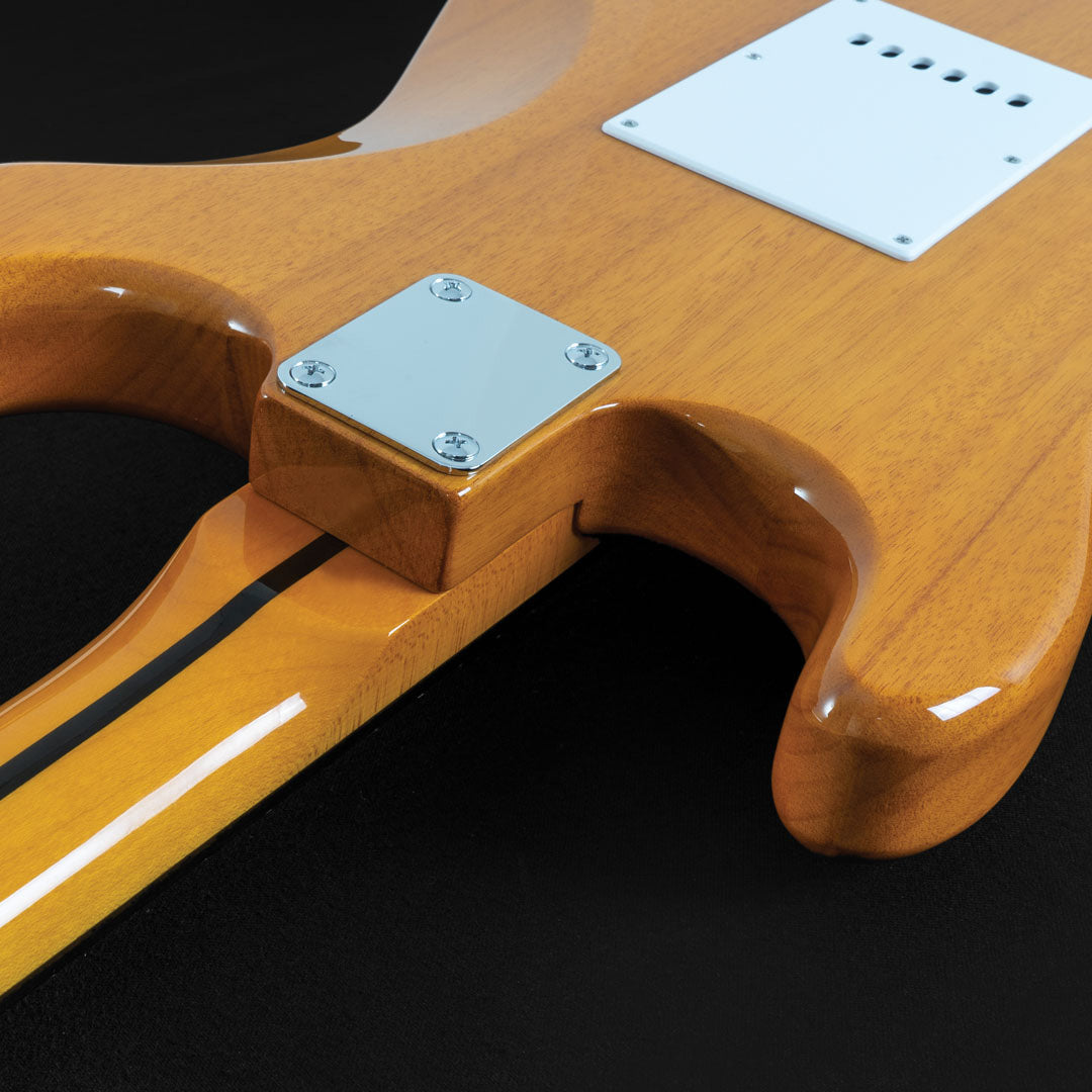 Oscar Schmidt OS-300-NH-A Double Cut Electric Guitar. Natural Finish