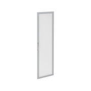 OfficeSource Storage & Wardrobe Cabinets empered Glass Silver Frame Cabinet Door For OS150, OS151