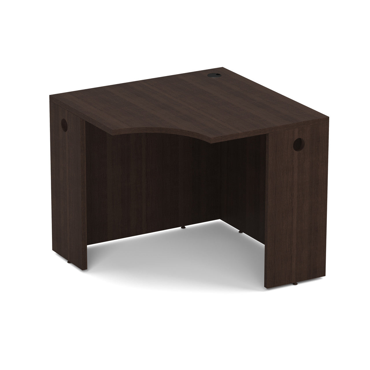 OfficeSource Laminate 36"W Corner Desk Shell - Java
