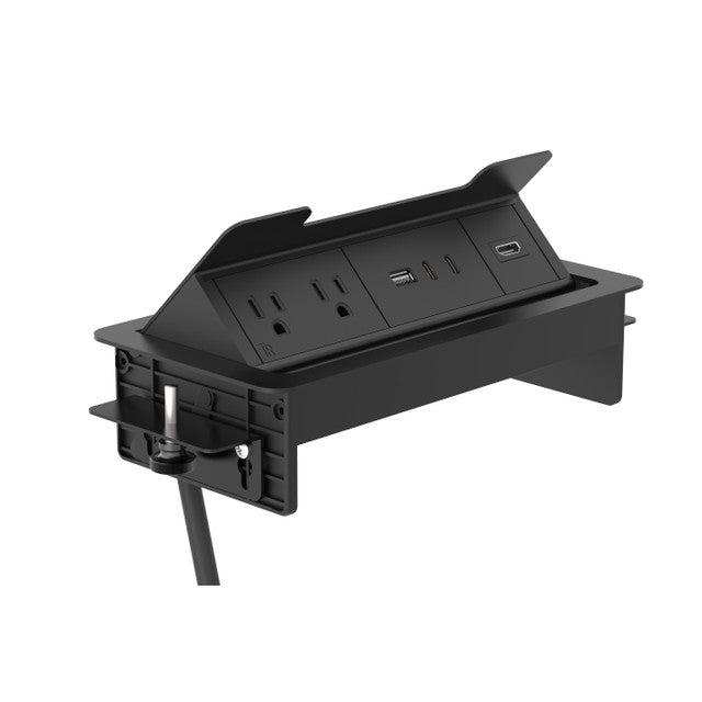 OfficeSource  Pop-Up Power Insert with 6' Power Cord - Black