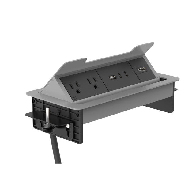 OfficeSource  Pop-Up Power Insert with 6' Power Cord - Silver