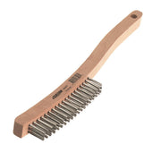 Osborn - Economy Scratch Brush, Style=Curved Handle, Rows=3 x 19, Fill Dia.=.014, Fill Material=Steel, none