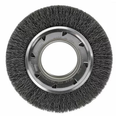 OSBORN, CRIMPED WIRE WHEEL - MEDIUM FACE (6” OD X .008” STEEL X 2” AH){Clamshell}