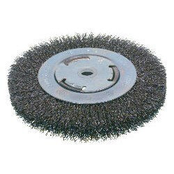 OSBORN, CRIMPED WIRE WHEEL - MEDIUM FACE (6” OD X .014” STEEL X 2” AH){Clamshell}