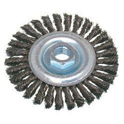 OSBORN, CABLE KNOT WIRE WHEEL (4” OD X .020” STEEL X 5/8-11 NC AH){Clamshell}