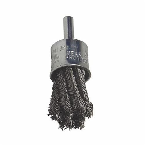 OSBORN, END BRUSH - KNOT STYLE (3/4” OD X .020” STEEL X 1/4” SHANK){Clamshell}