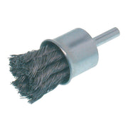 OSBORN, END BRUSH - CRIMPED WIRE (1” OD X .020” STEEL X 1/4” SHANK){Clamshell}
