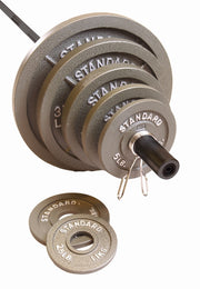 CAP Olympic Weight Set, Gray, 300 lb