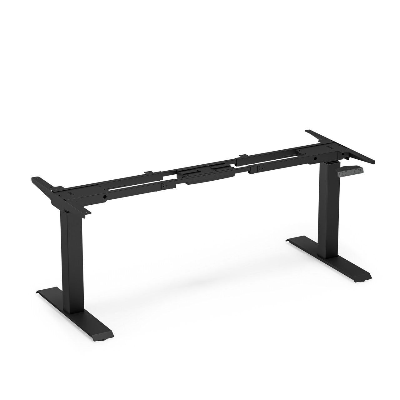 OfficeSource  Quick Install 2-Stage Dual Motor Electric Height Adjustable Base - Black