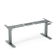 OfficeSource  Quick Install 2-Stage Dual Motor Electric Height Adjustable Base - Silver