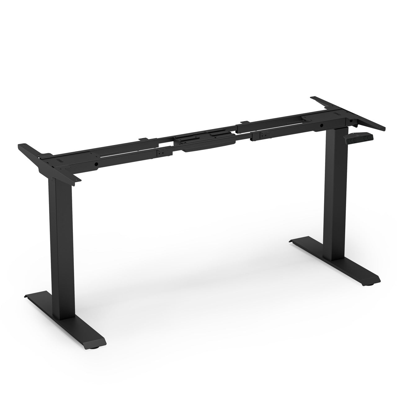 OfficeSource  Quick Install 3-Stage Dual Motor Electric Height Adjustable Base - Black