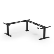 OfficeSource  Quick Install 3-Stage Deluxe Tri Motor Electric Height Adjustable Base - Black