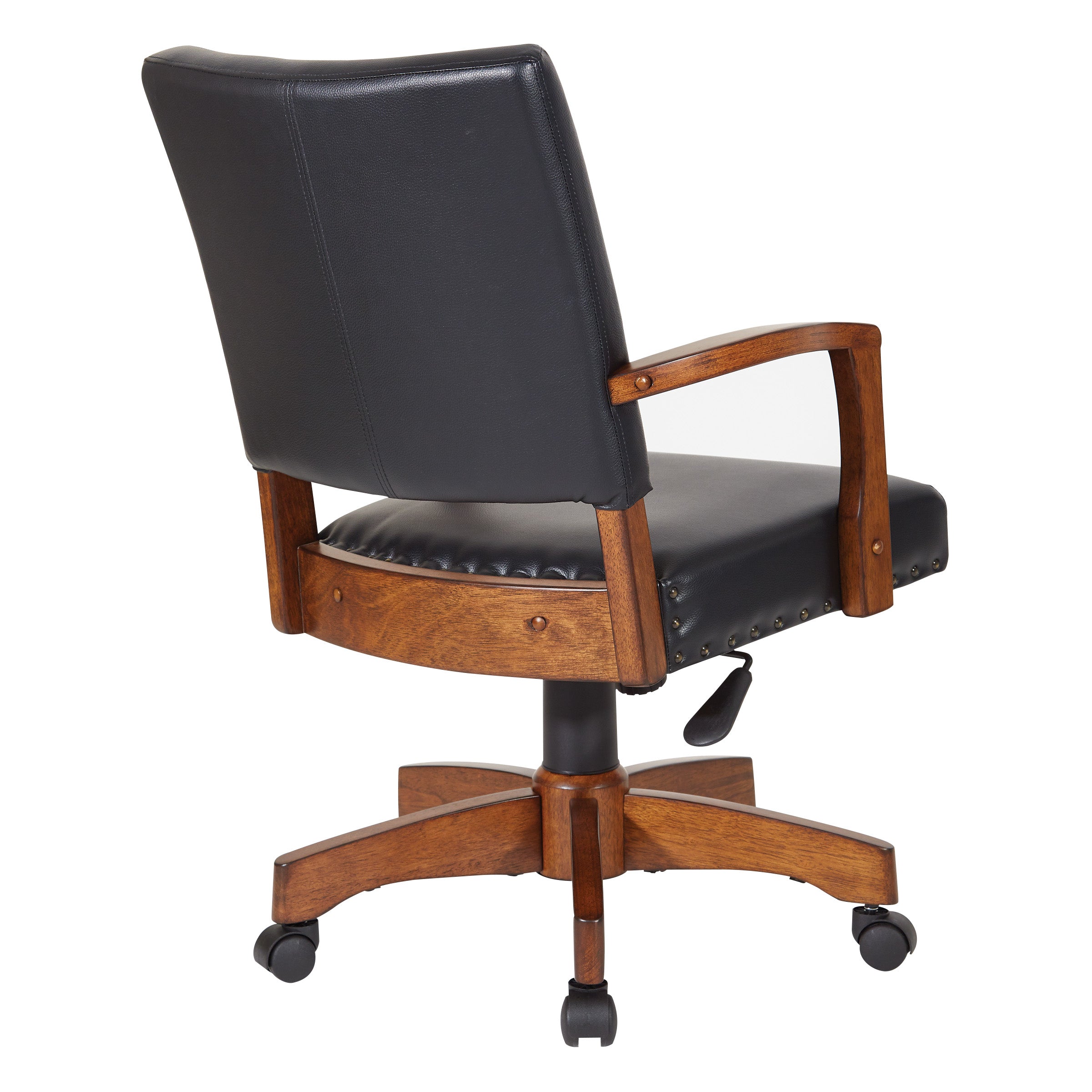 Deluxe Wood Bankers Chair - Black
