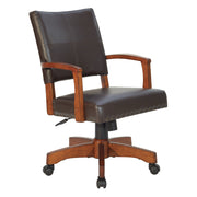 Deluxe Wood Bankers Chair - Espresso