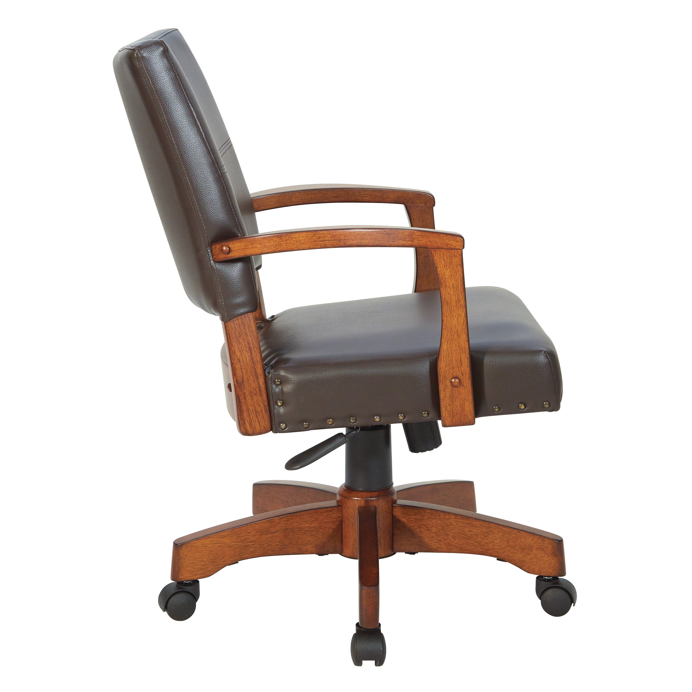 Deluxe Wood Bankers Chair - Espresso