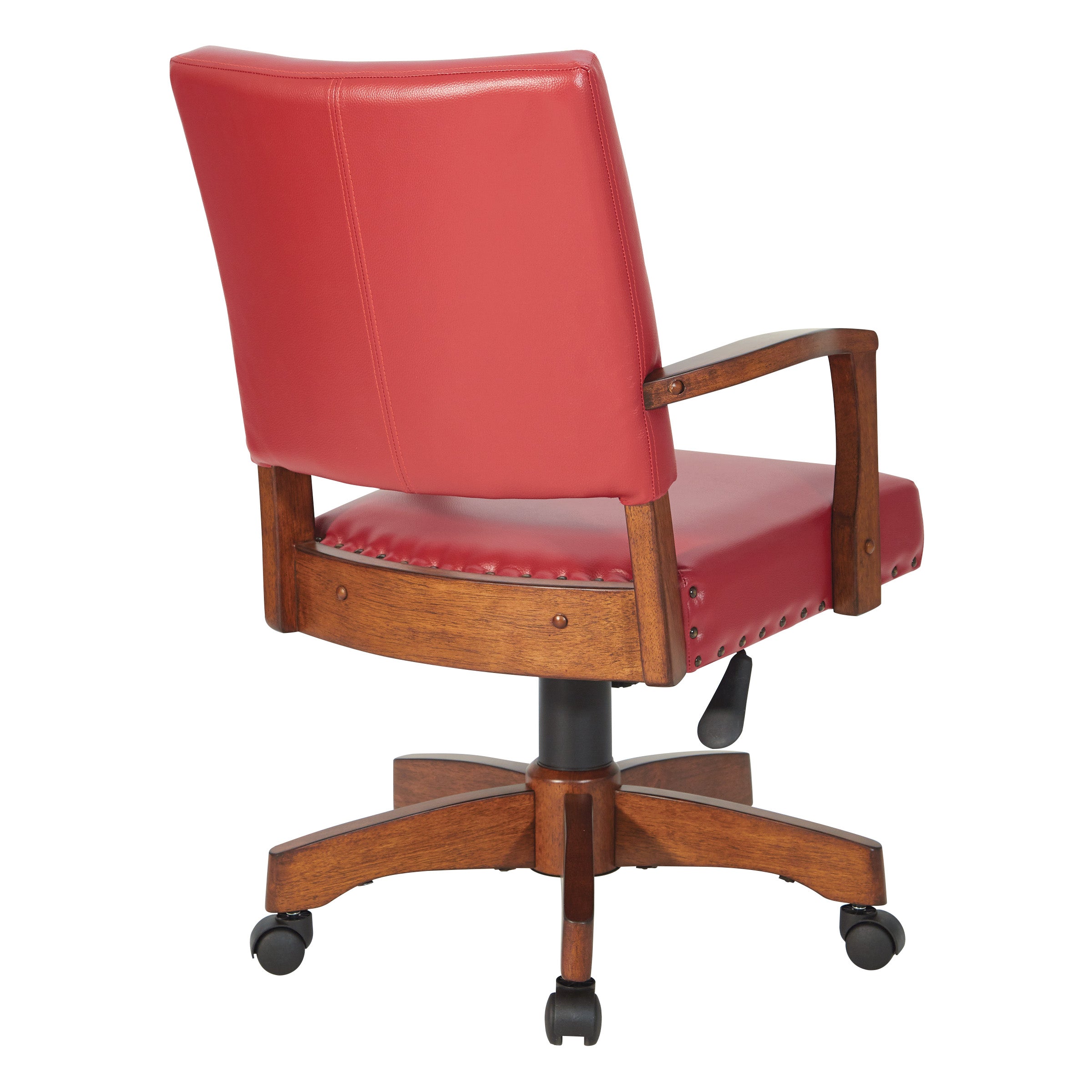 Deluxe Wood Bankers Chair - Red