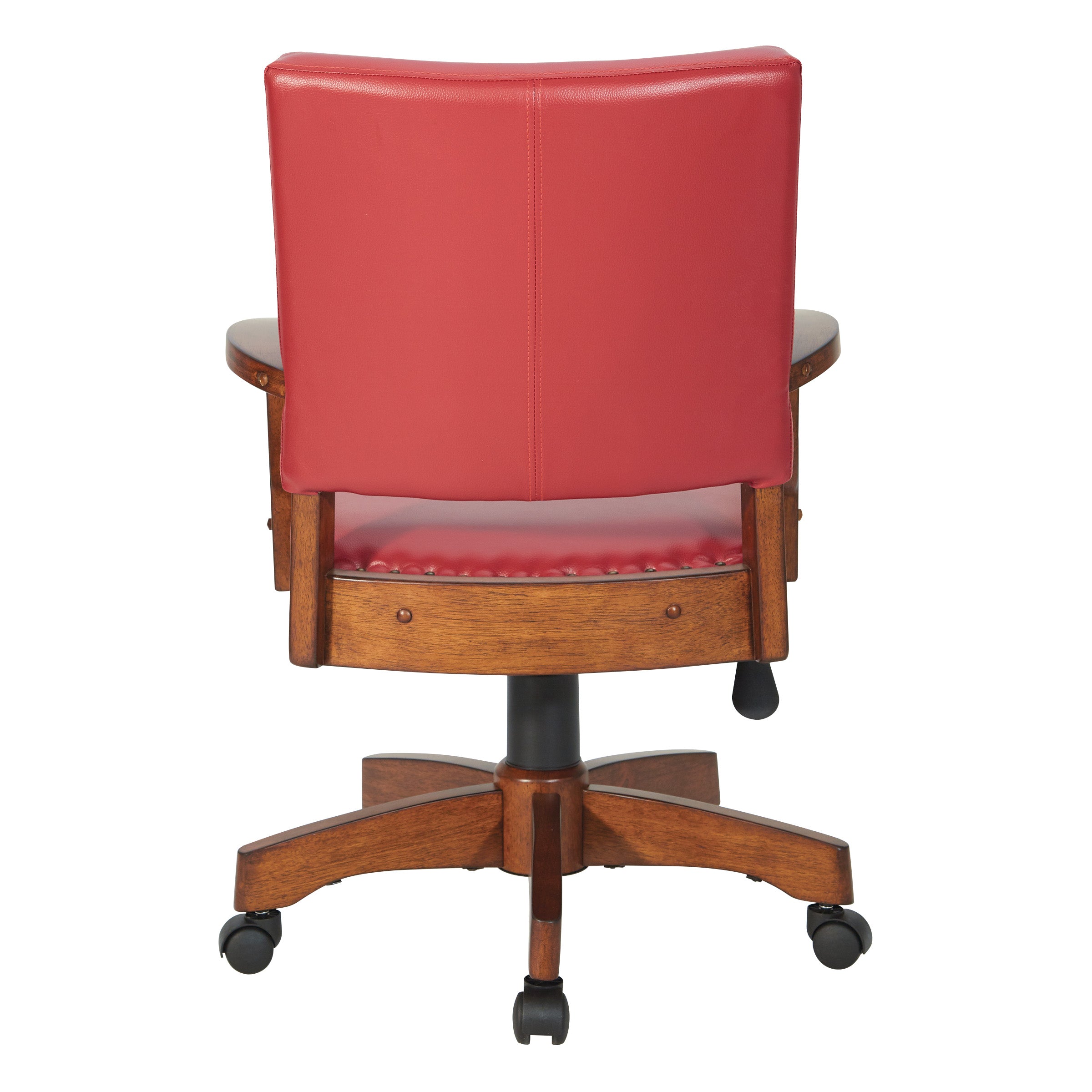 Deluxe Wood Bankers Chair - Red