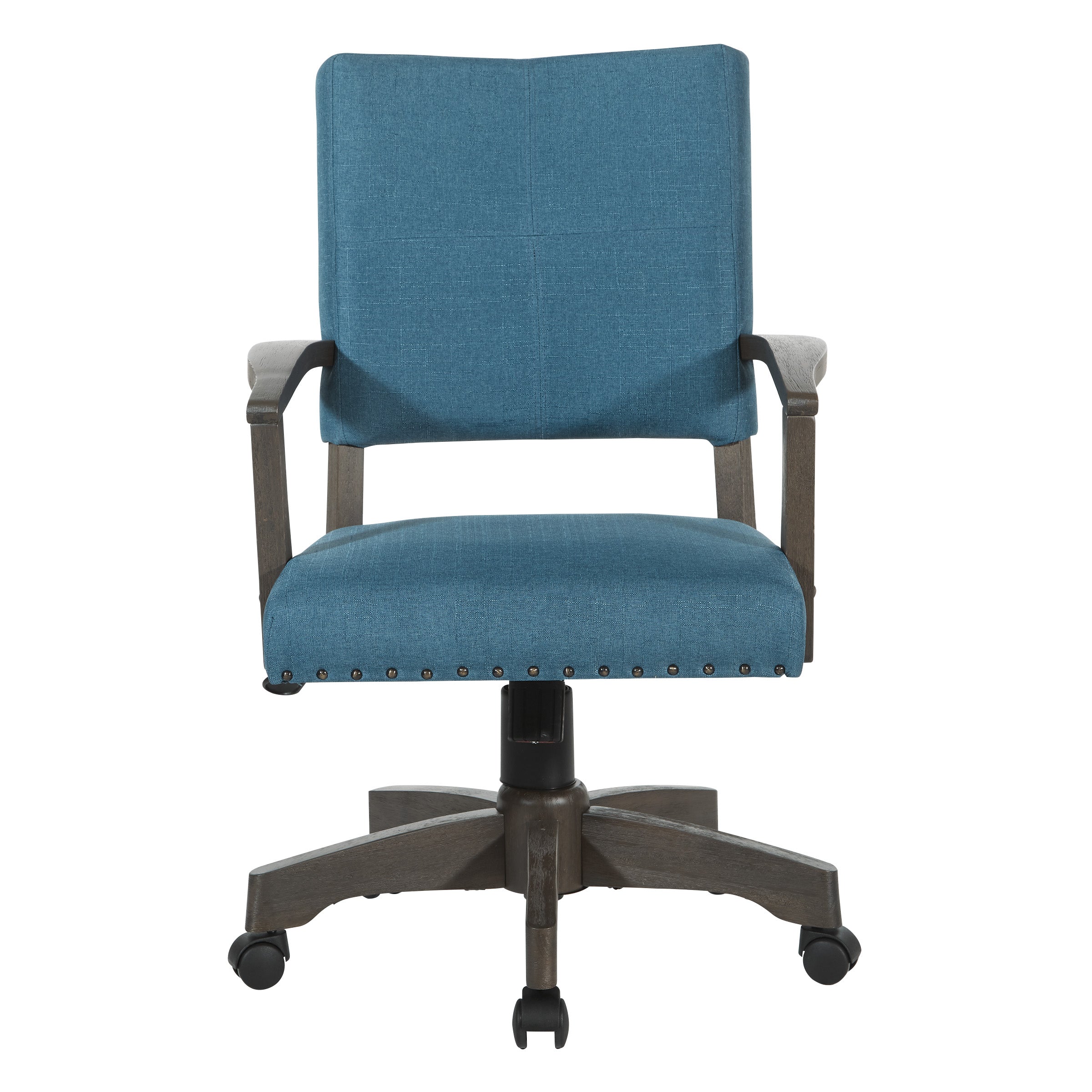 Santina Bankers Chair - Antique Grey / Blue