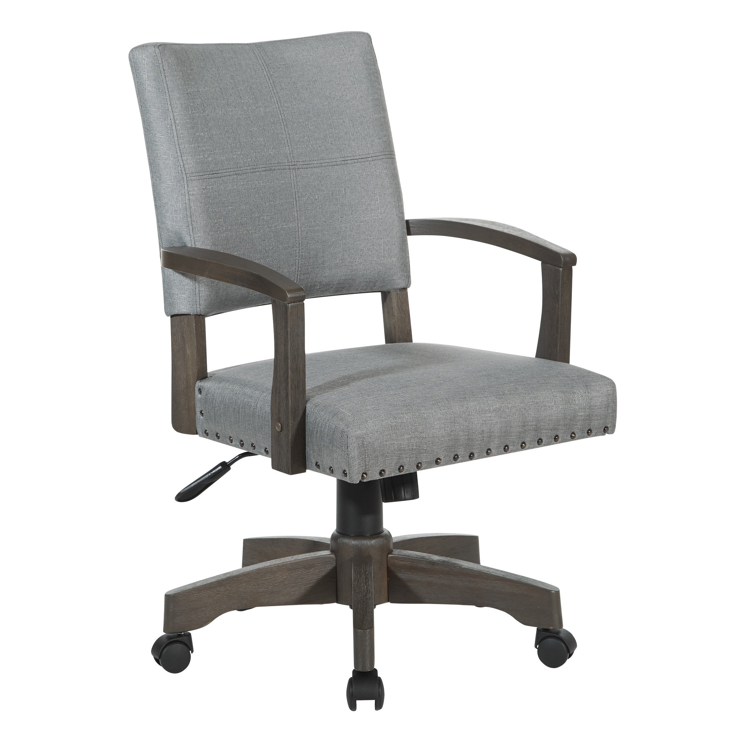 Santina Bankers Chair - Antique Grey / Grey