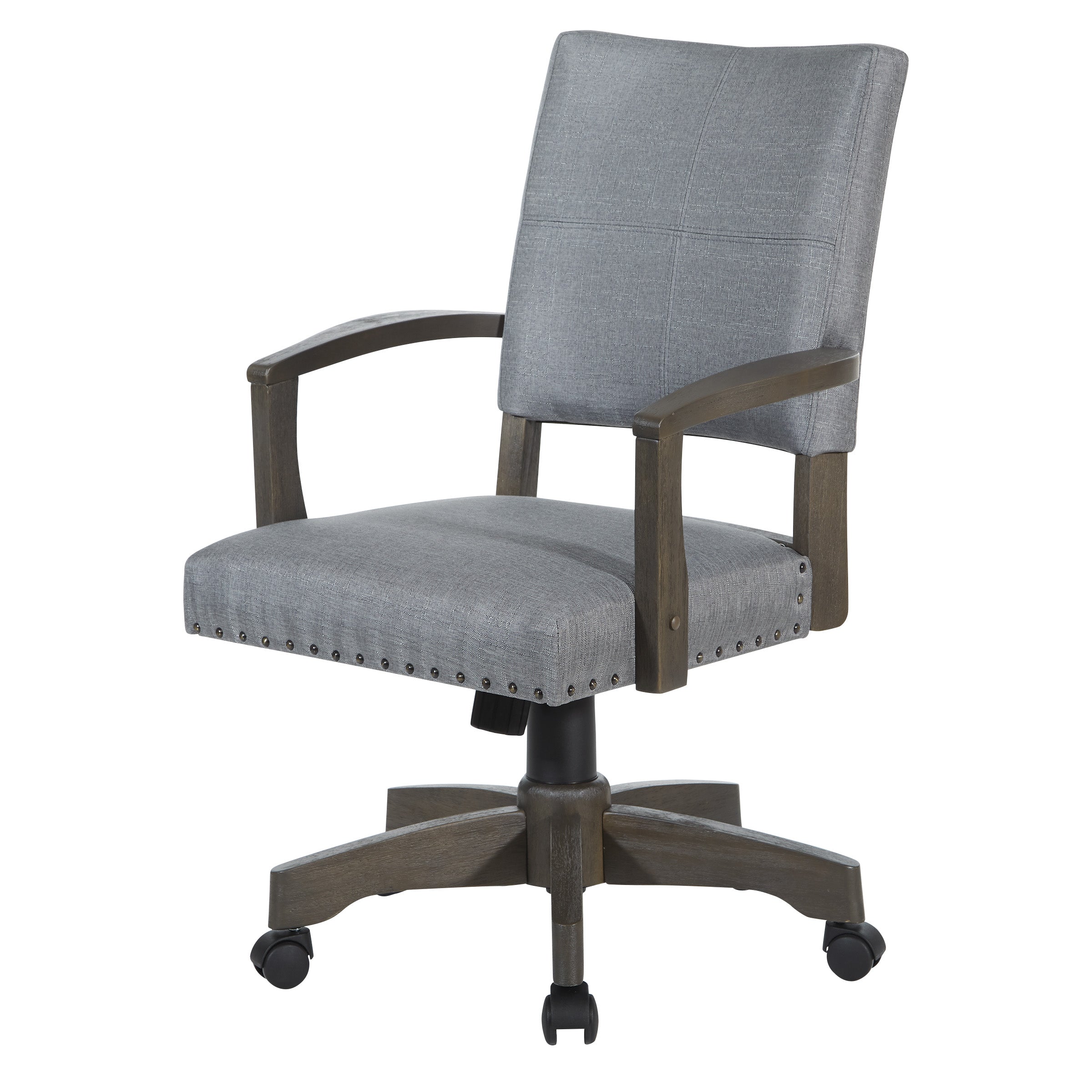 Santina Bankers Chair - Antique Grey / Grey