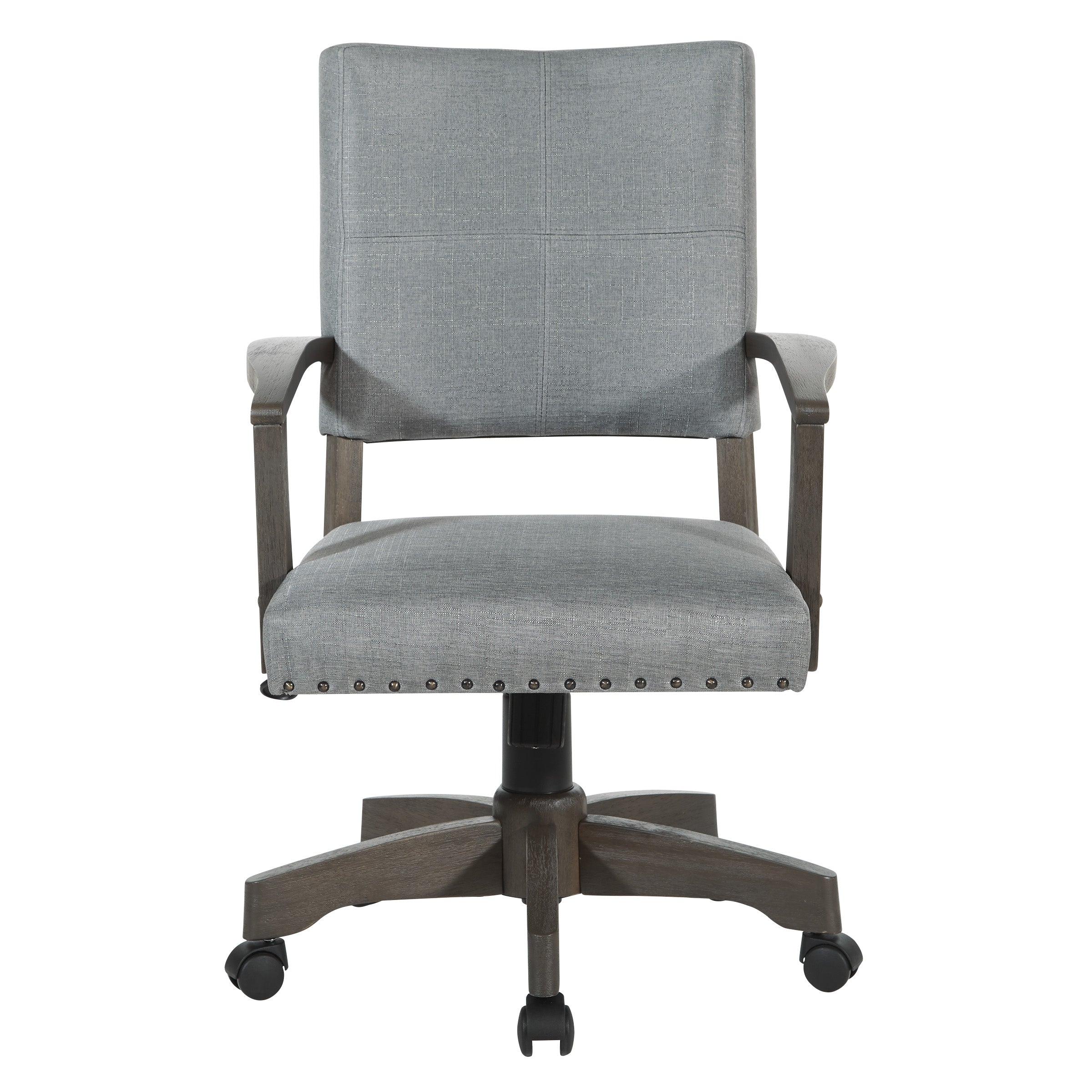 Santina Bankers Chair - Antique Grey / Grey