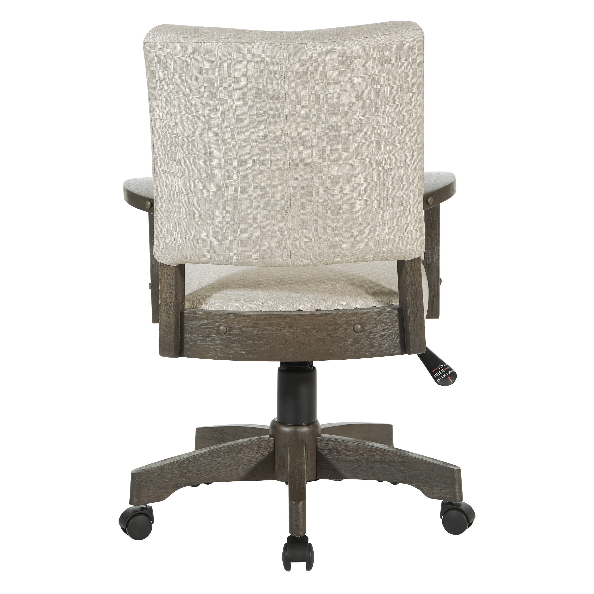 Santina Bankers Chair - Antique Grey / Ivory