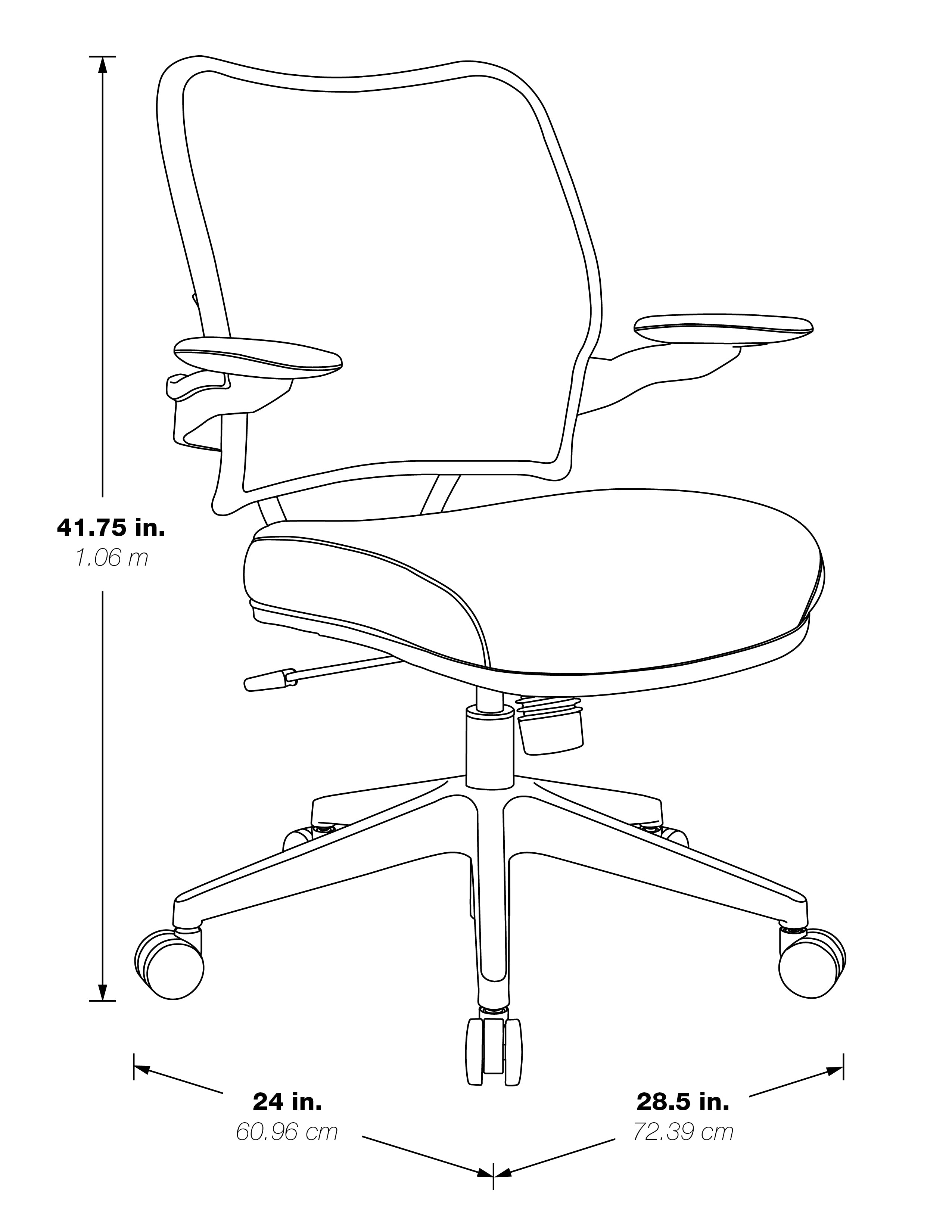 Deluxe Chair with AirGrid® Back - Grey