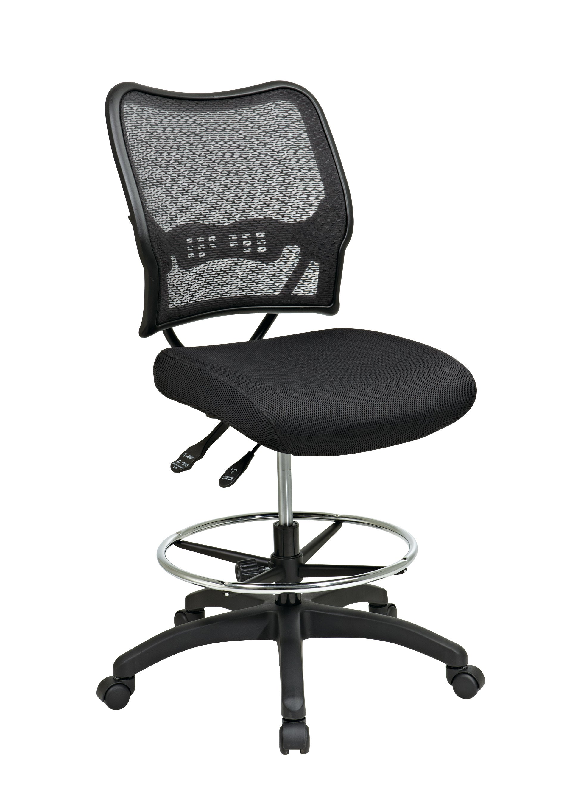 Ergonomic AirGrid® Drafting Chair - Black