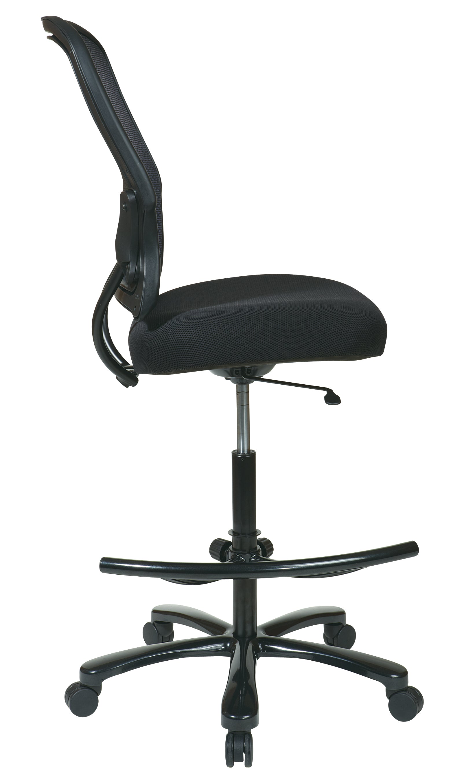 Big Man's AirGrid® Drafting Chair - Black