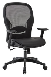 Breathable Mesh Back Chair - Black