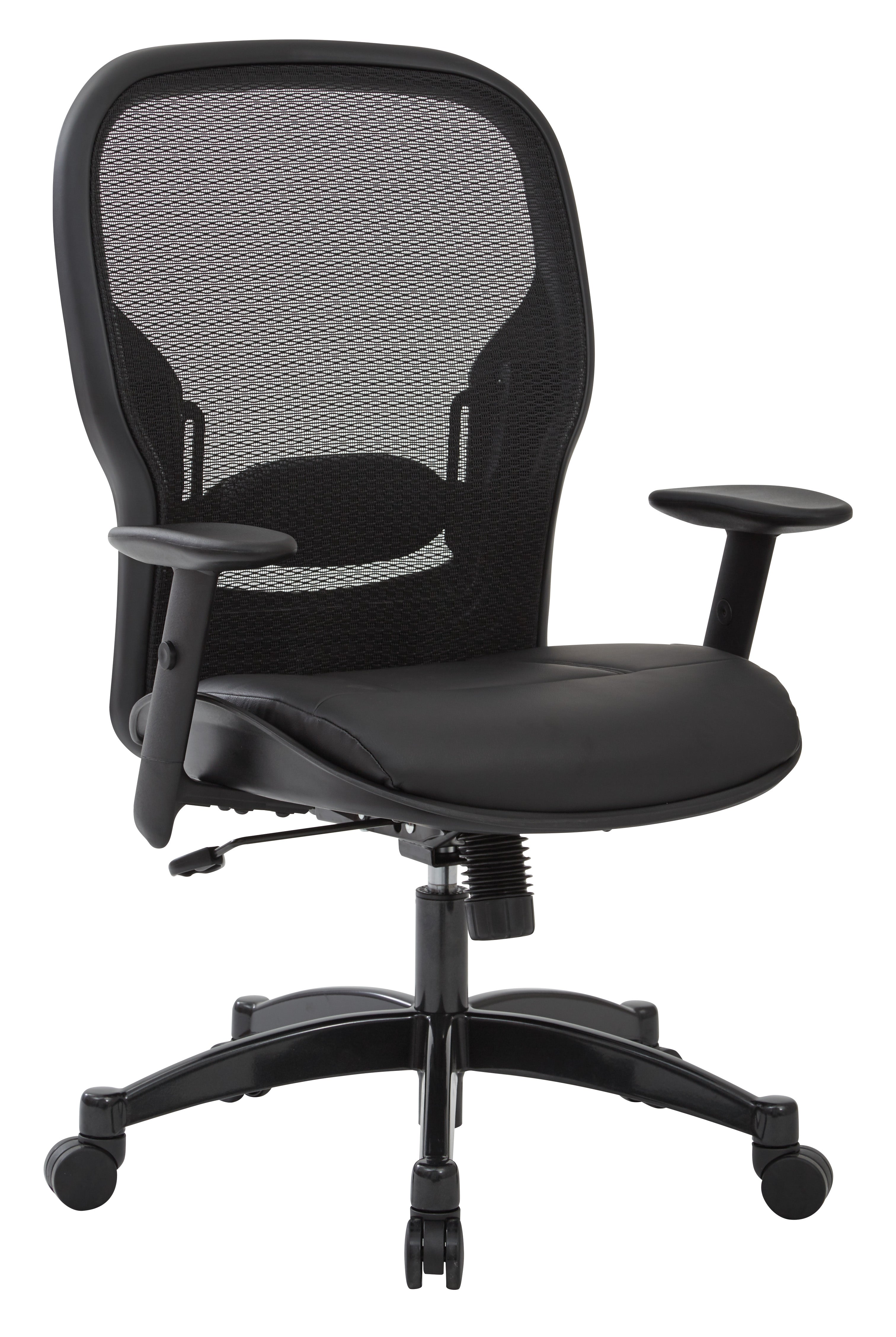 Breathable Mesh Back Chair - Black