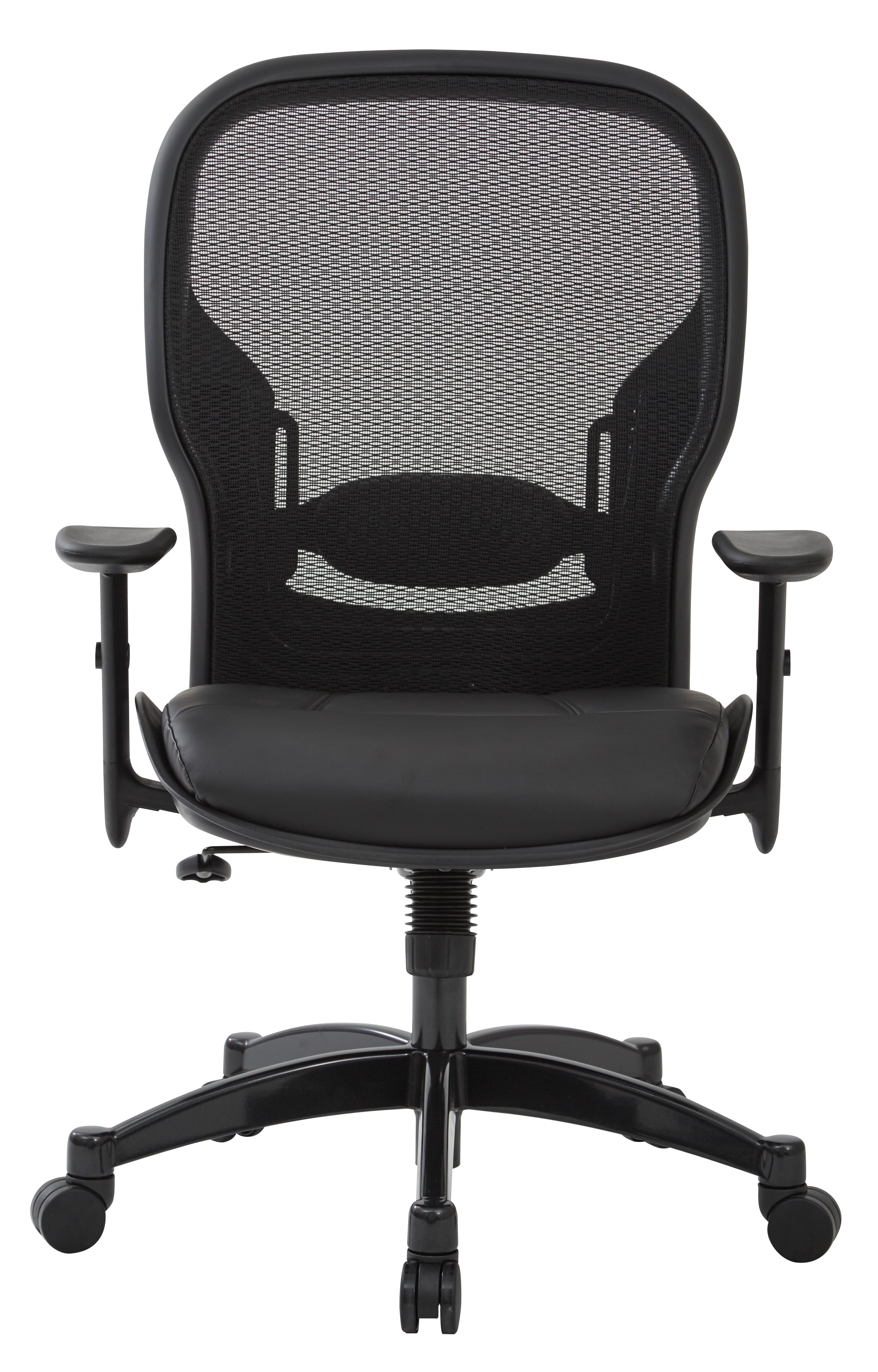 Breathable Mesh Back Chair - Black