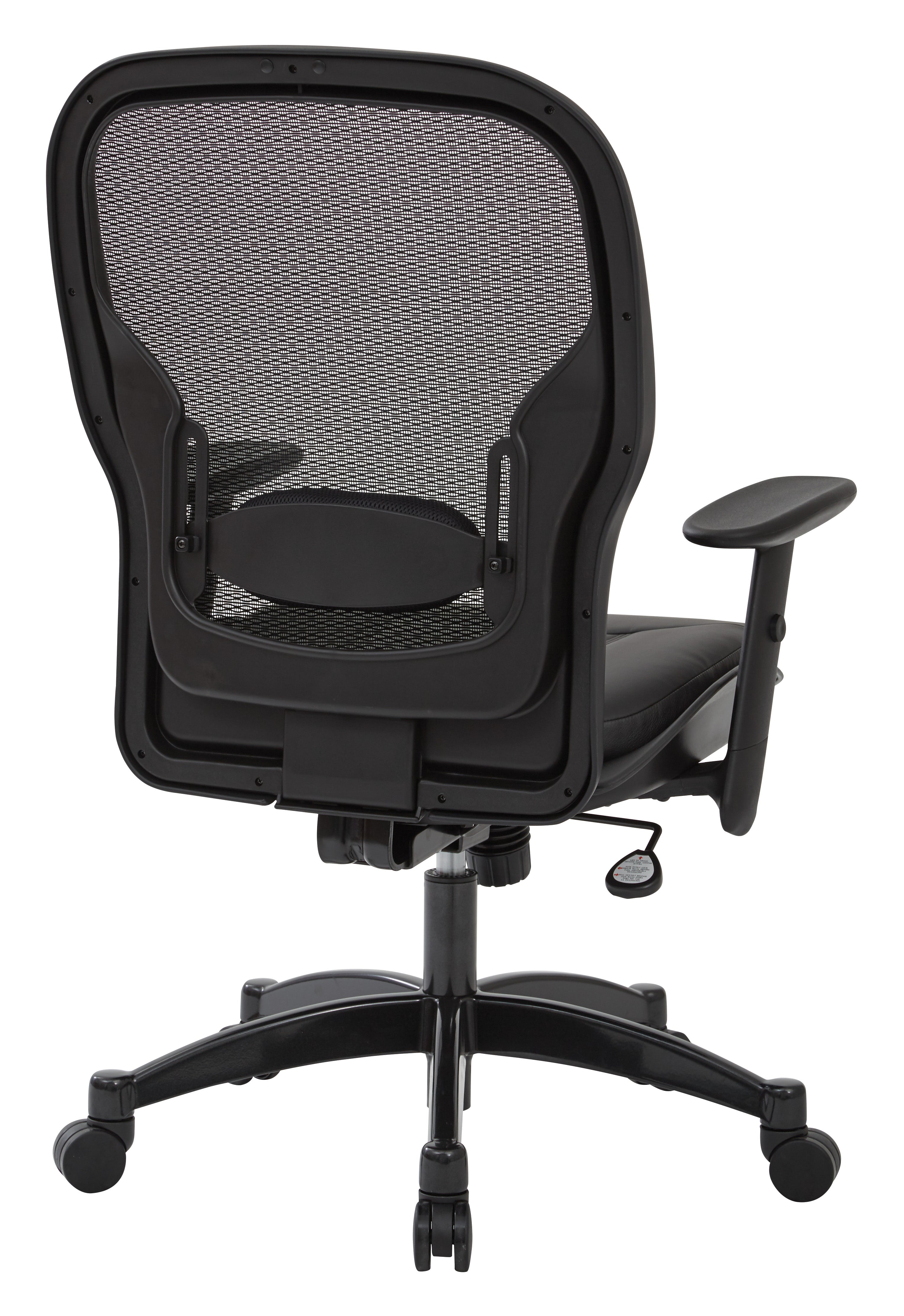 Breathable Mesh Back Chair - Black