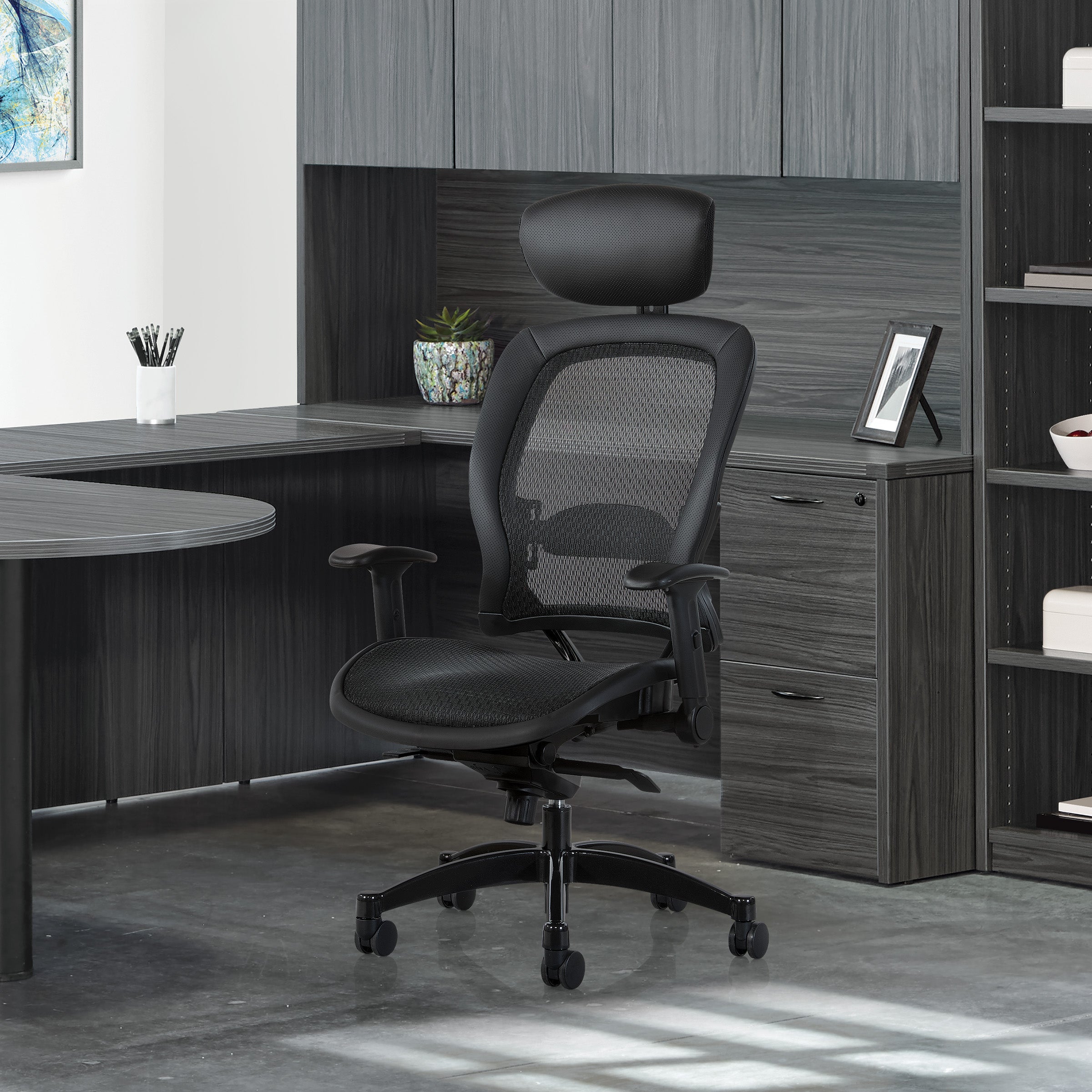 Executive Breathable Mesh Black C - Black