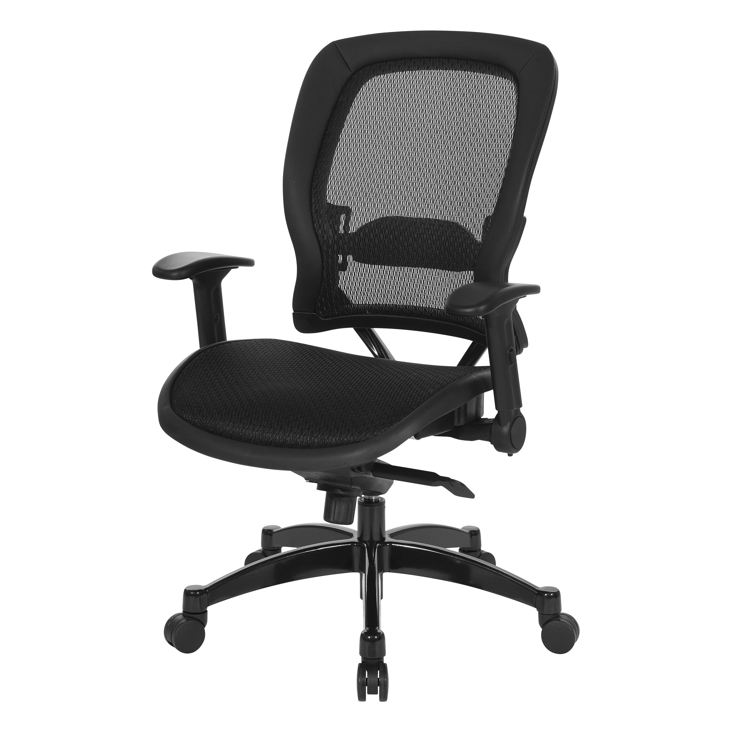 Manager's Black Breathable Mesh  - Black