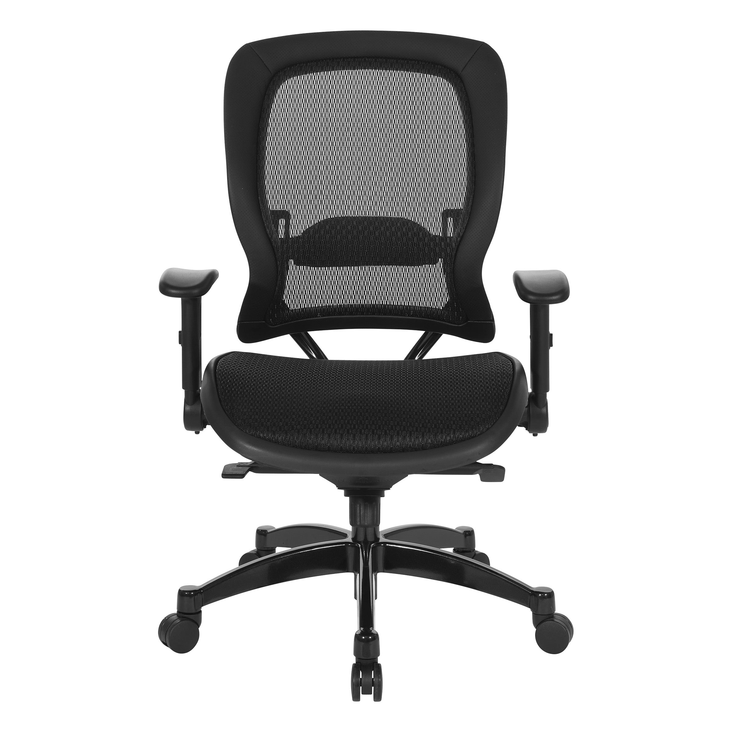 Manager's Black Breathable Mesh  - Black