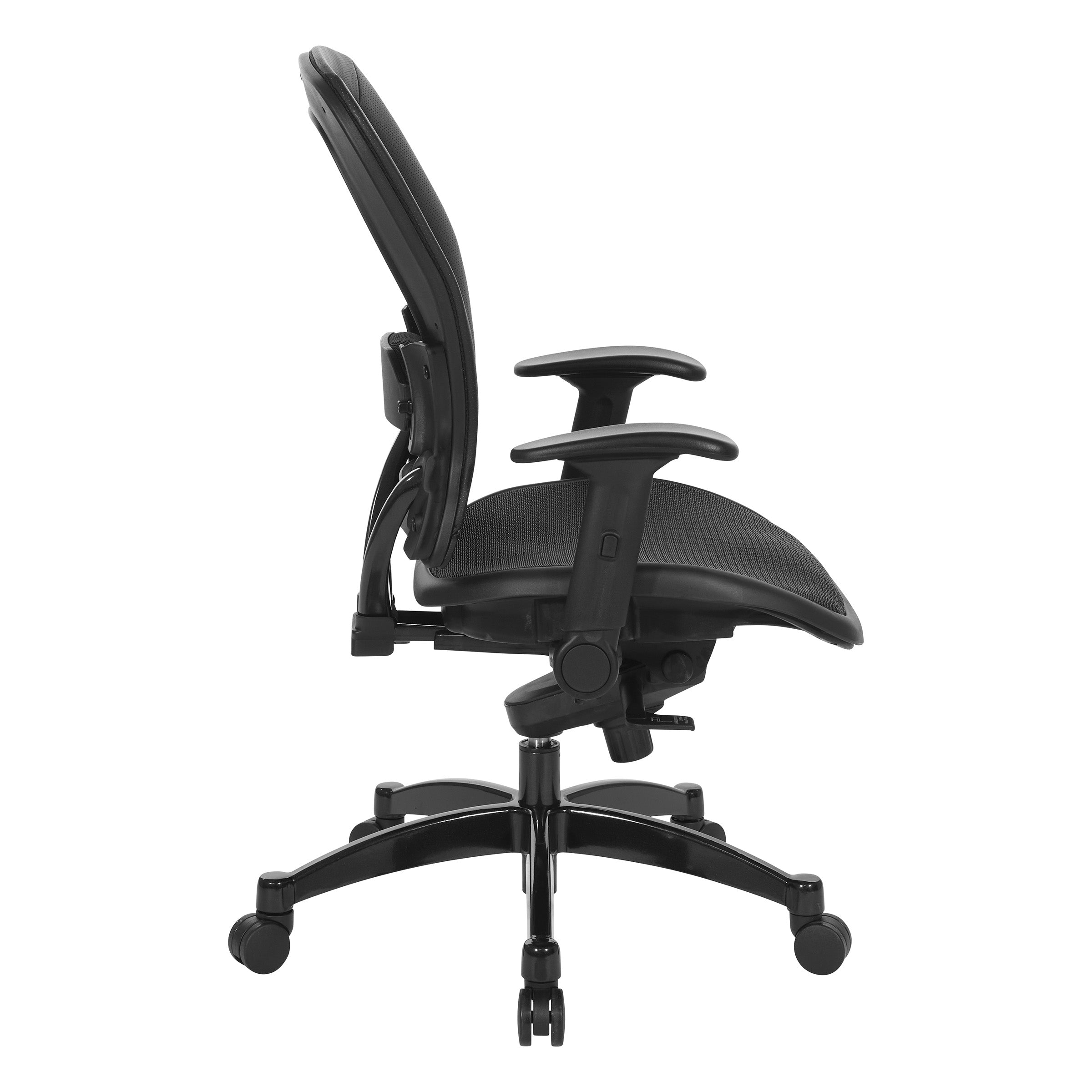 Manager's Black Breathable Mesh  - Black
