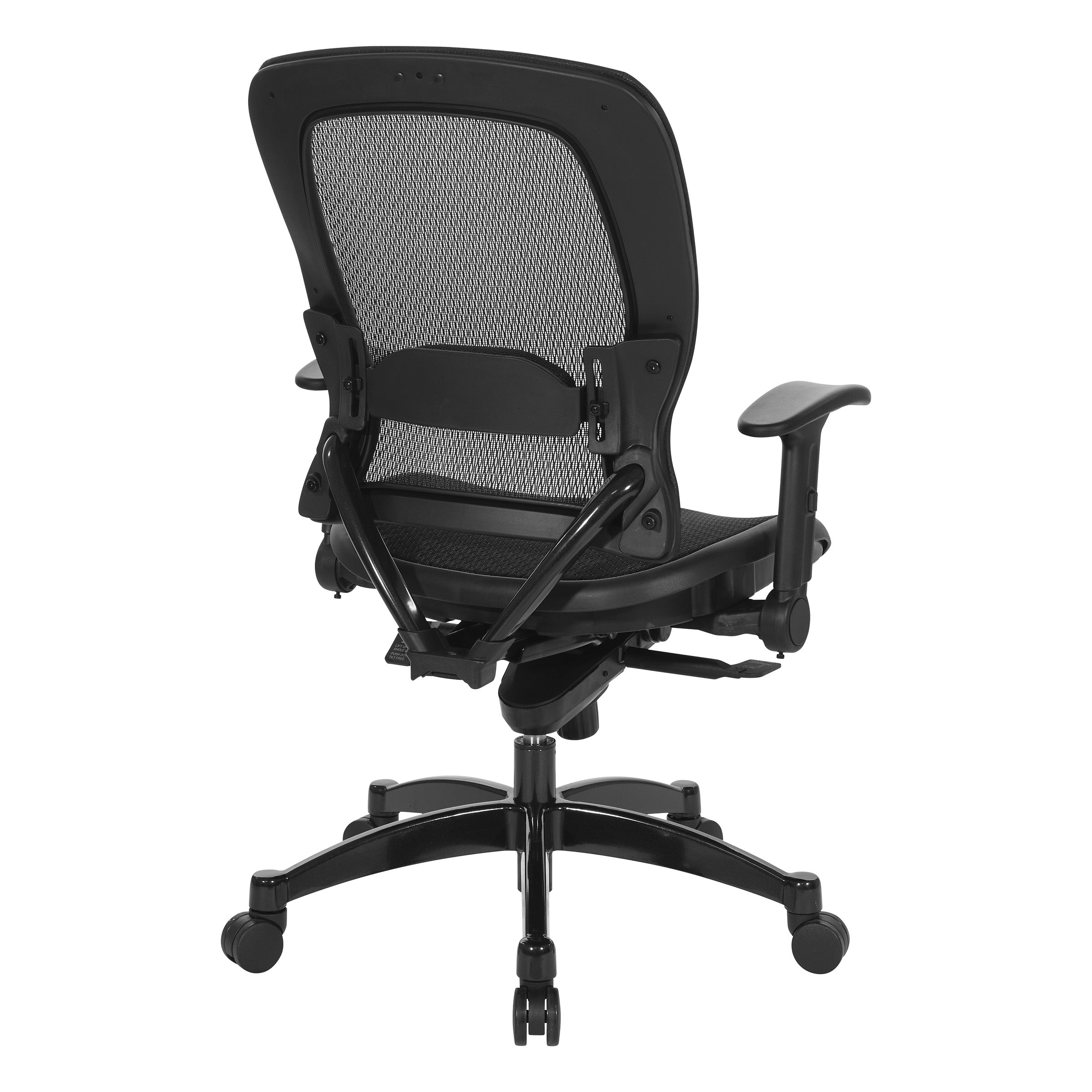 Manager's Black Breathable Mesh  - Black